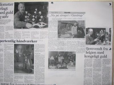  Avisartikler om Gantrups multikunstner Ove Frandsen