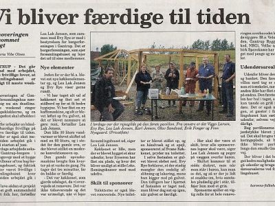 Klip fra Horsens Folkeblad om renovering 2-8-05