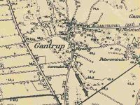 Kort over Gantrup - ca. 1956